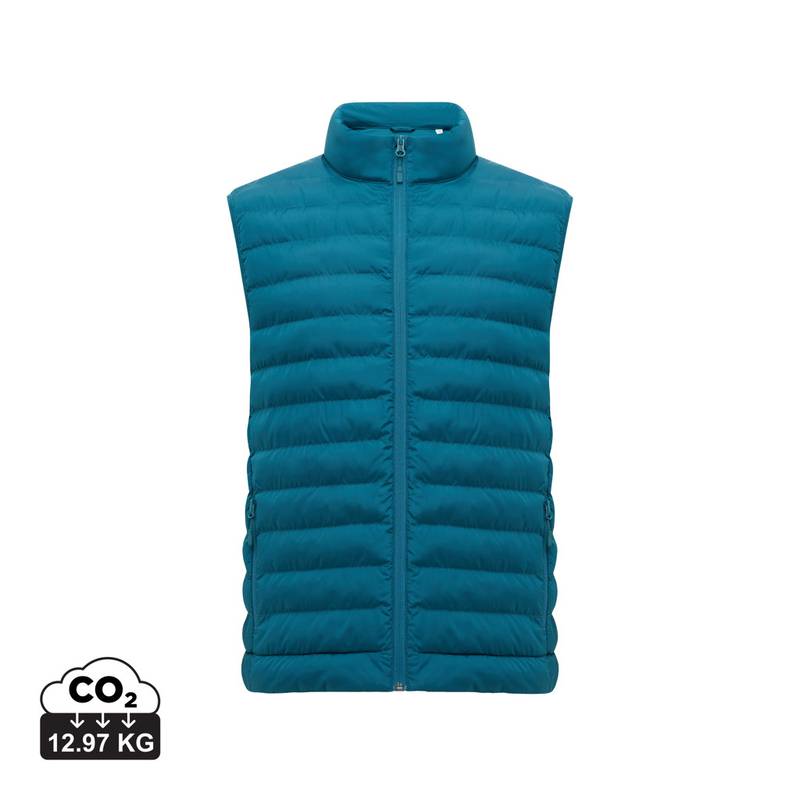 Pánská vesta IQONIQ Meru z recykl. polyesteru, modrá Dark Teal, L Pánská vesta IQONIQ Meru z recykl. polyesteru, modrá Dark Teal, L