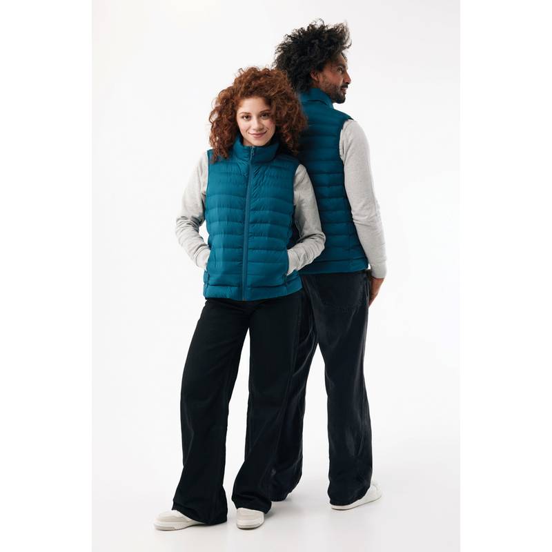 Pánská vesta IQONIQ Meru z recykl. polyesteru, modrá Dark Teal, L Pánská vesta IQONIQ Meru z recykl. polyesteru, modrá Dark Teal, L