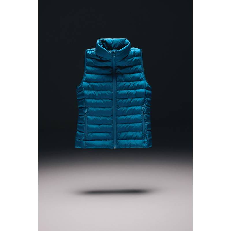 Pánská vesta IQONIQ Meru z recykl. polyesteru, modrá Dark Teal, L Pánská vesta IQONIQ Meru z recykl. polyesteru, modrá Dark Teal, L