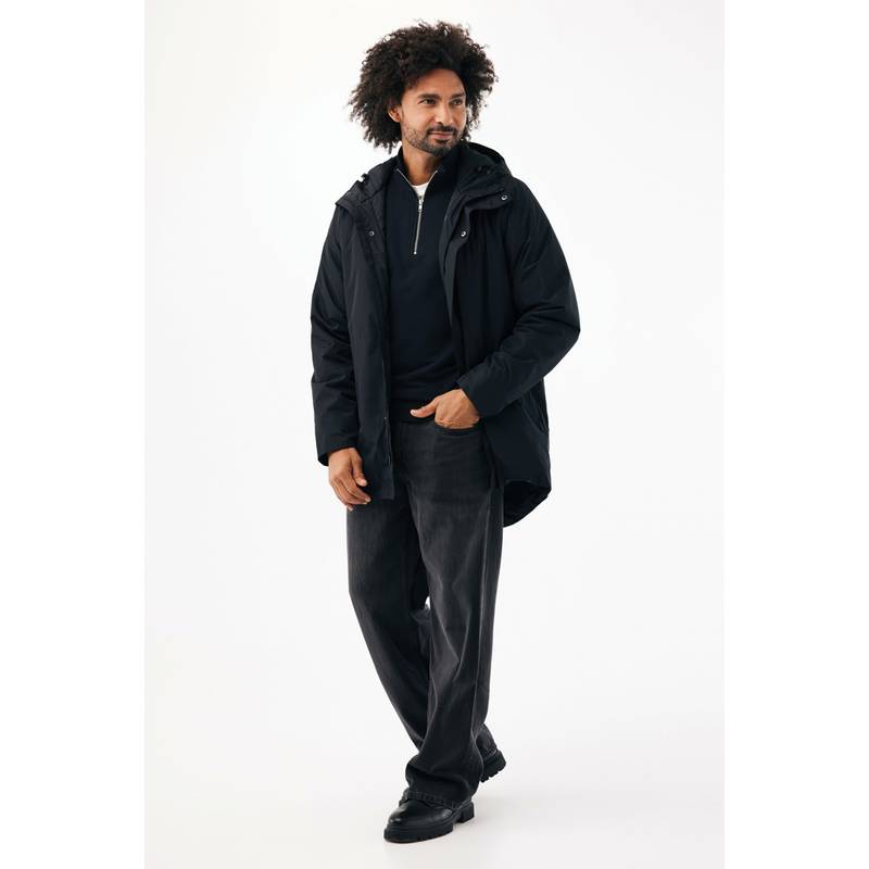 IQONIQ Thelon parka z recyklovaného polyesteru, černá, 4XL IQONIQ Thelon parka z recyklovaného polyesteru, černá, 4XL
