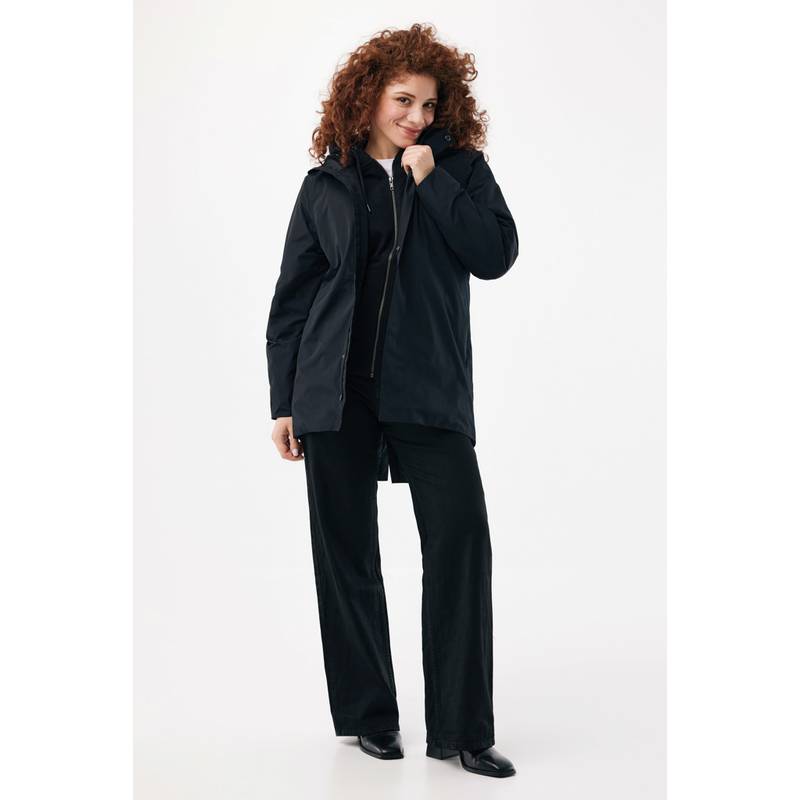 IQONIQ Thelon parka z recyklovaného polyesteru, černá, 4XL IQONIQ Thelon parka z recyklovaného polyesteru, černá, 4XL