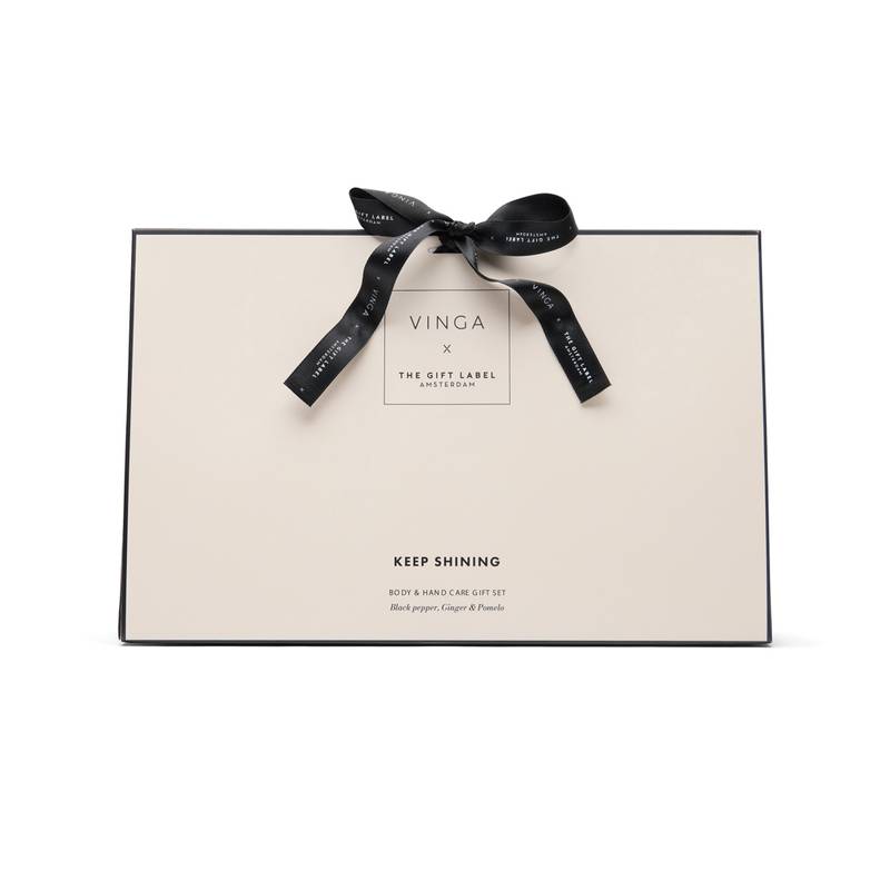 VINGA x TGL darčeková sada starostlivosti o telo a ruky, biela - čierna VINGA x TGL darčeková sada starostlivosti o telo a ruky, biela - čierna