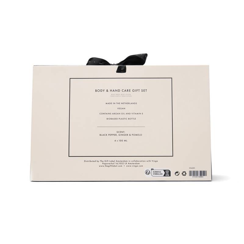 VINGA x TGL darčeková sada starostlivosti o telo a ruky, biela - čierna VINGA x TGL darčeková sada starostlivosti o telo a ruky, biela - čierna