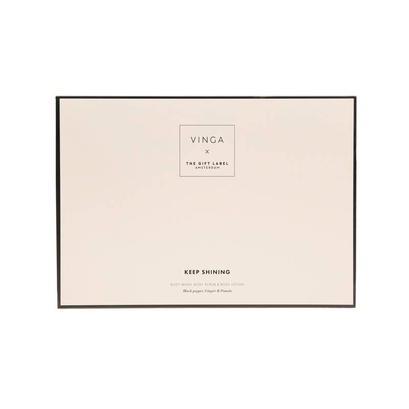 VINGA x TGL darčeková sada starostlivosti o telo, biela - čierna VINGA x TGL darčeková sada starostlivosti o telo, biela - čierna