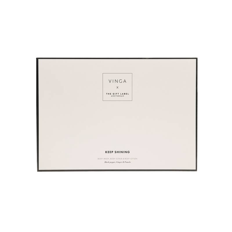 VINGA x TGL darčeková sada starostlivosti o telo, biela - čierna VINGA x TGL darčeková sada starostlivosti o telo, biela - čierna