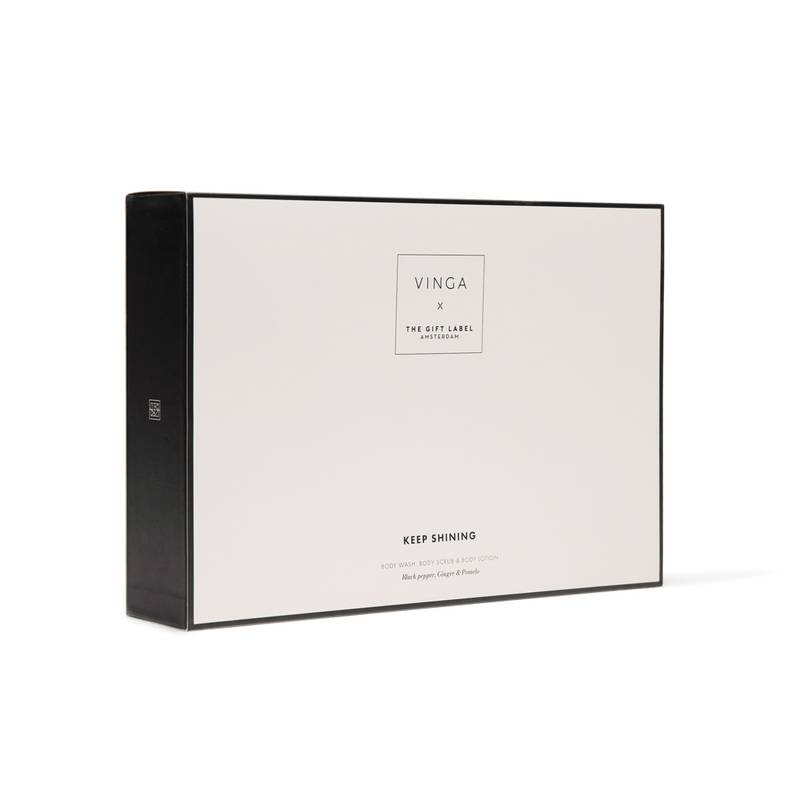 VINGA x TGL darčeková sada starostlivosti o telo, biela - čierna VINGA x TGL darčeková sada starostlivosti o telo, biela - čierna