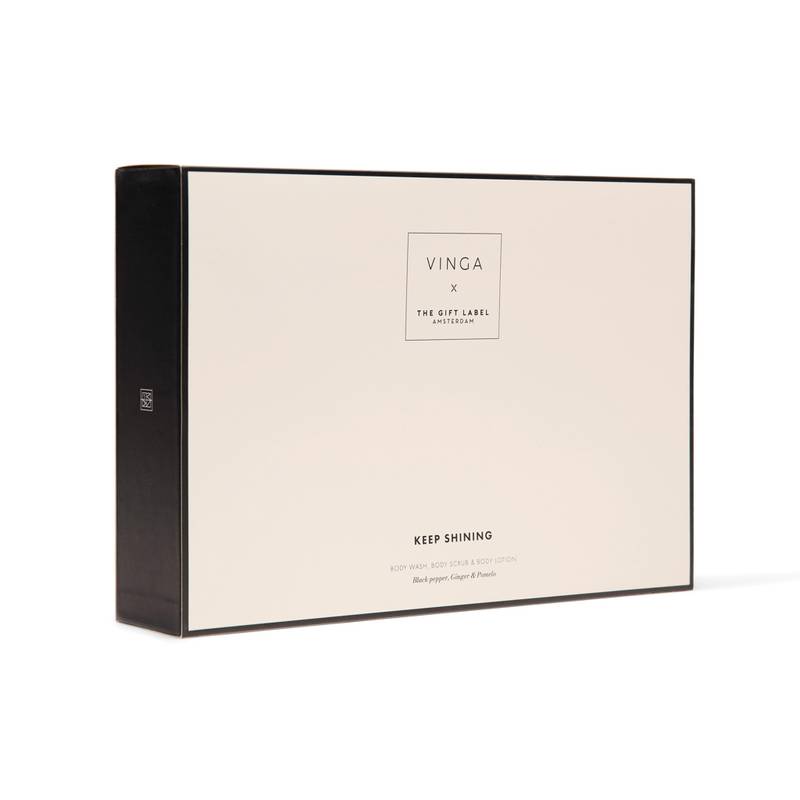 VINGA x TGL darčeková sada starostlivosti o telo, biela - čierna VINGA x TGL darčeková sada starostlivosti o telo, biela - čierna