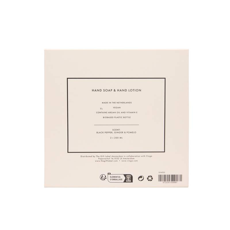 VINGA x TGL darčeková sada starostlivosti o ruky, biela - čierna VINGA x TGL darčeková sada starostlivosti o ruky, biela - čierna