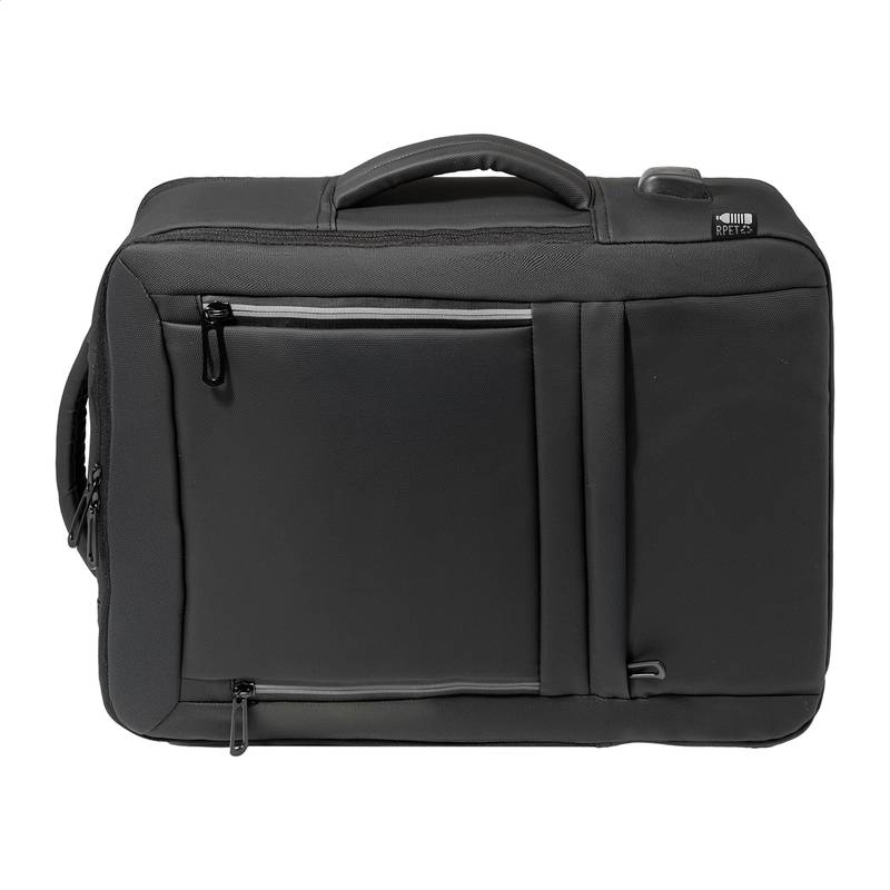 Molson RPET batoh na dokumenty, čierna Molson RPET batoh na dokumenty, čierna