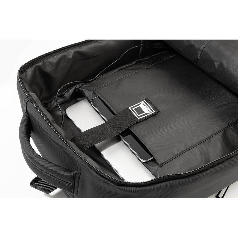 Molson RPET batoh na dokumenty, čierna Molson RPET batoh na dokumenty, čierna