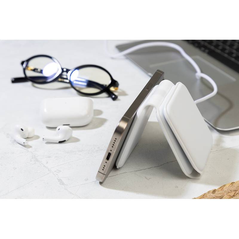 FolCharge 3v1 bezdrôtová nabíjačka RABS, biela FolCharge 3v1 bezdrôtová nabíjačka RABS, biela