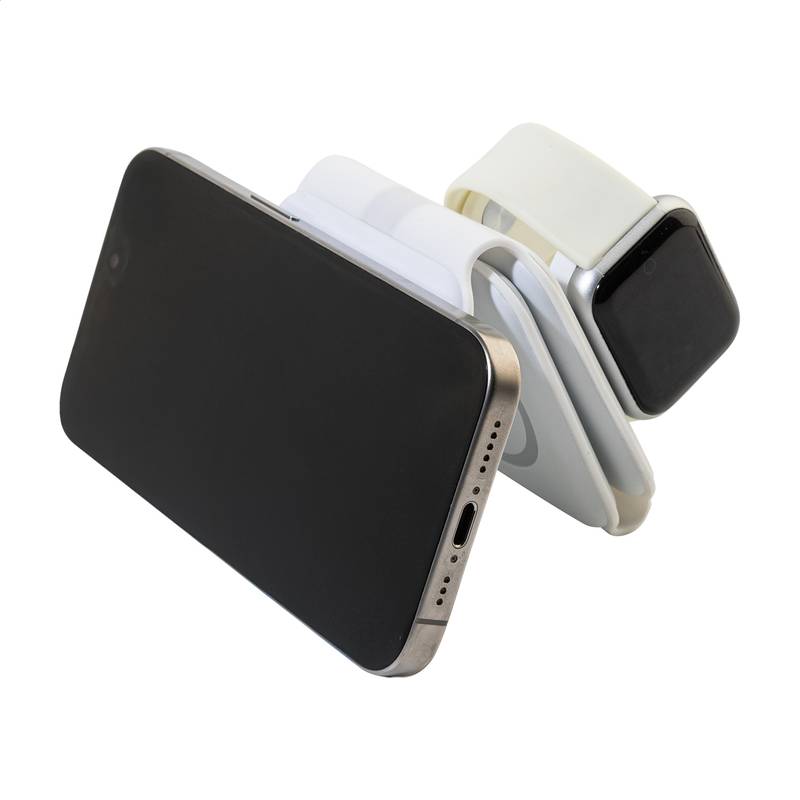 FolCharge 3v1 bezdrôtová nabíjačka RABS, biela FolCharge 3v1 bezdrôtová nabíjačka RABS, biela