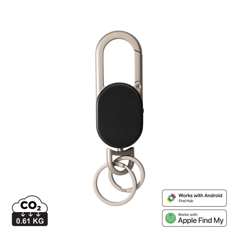 Keyfinder Dual kľúčenka s globálnym vyhľadávaním, čierna - sivá Keyfinder Dual kľúčenka s globálnym vyhľadávaním, čierna - sivá