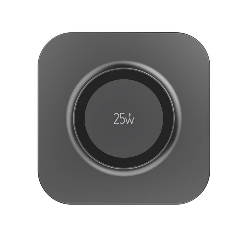 Quantum ultra-rýchla 25W magnet. Bezdrôt. nabíjacia podložka, sivá - čierna Quantum ultra-rýchla 25W magnet. Bezdrôt. nabíjacia podložka, sivá - čierna