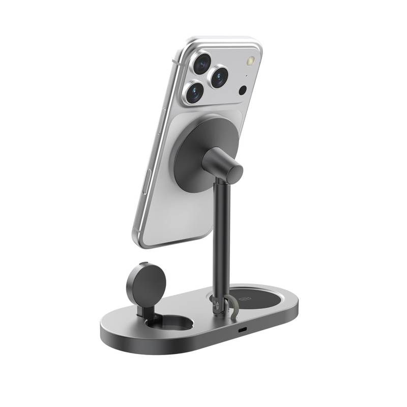 Quantum RCS ultra-rýchla 25W magnet. bezdrôt. nabíjačka, sivá - čierna Quantum RCS ultra-rýchla 25W magnet. bezdrôt. nabíjačka, sivá - čierna