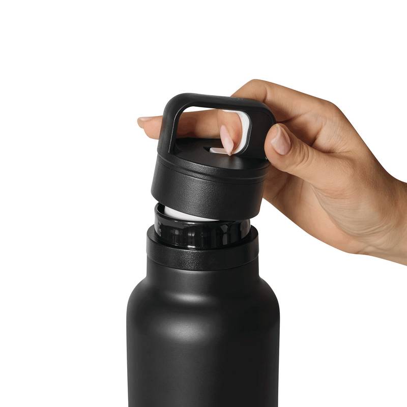 TRAVELCLICK - Vakuově izolovaná láhev na pití, černá TRAVELCLICK - Vakuově izolovaná láhev na pití, černá