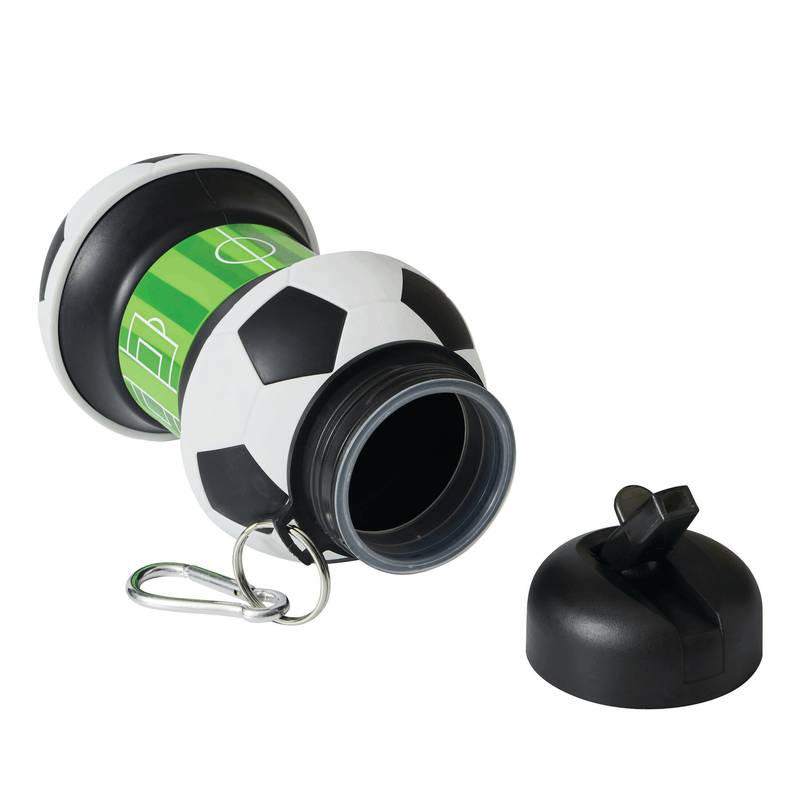 SOCCERMATE - Skládací láhev na pití, černá SOCCERMATE - Skládací láhev na pití, černá