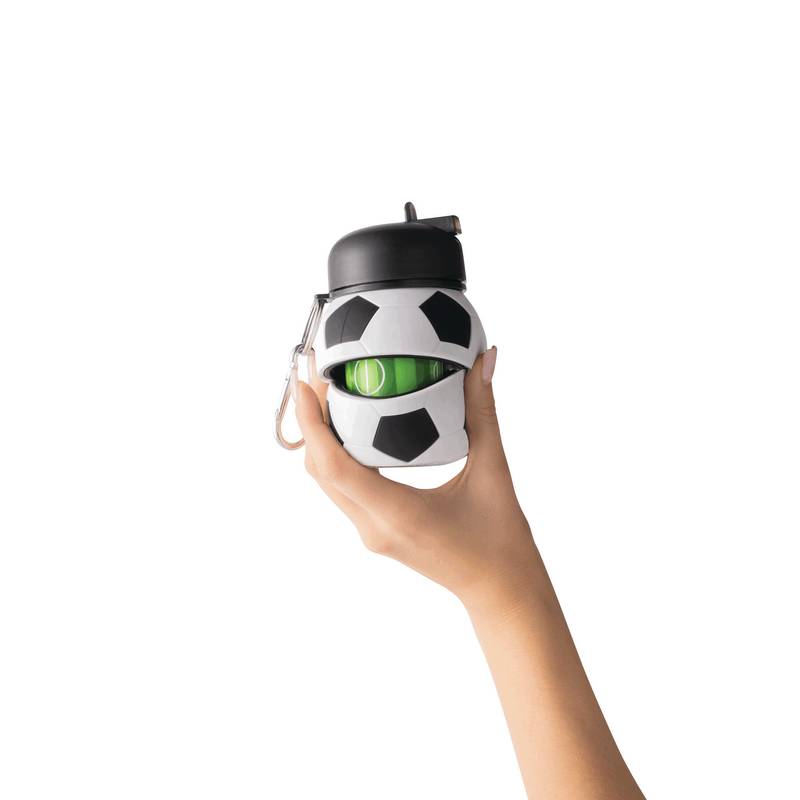 SOCCERMATE - Skládací láhev na pití, černá SOCCERMATE - Skládací láhev na pití, černá
