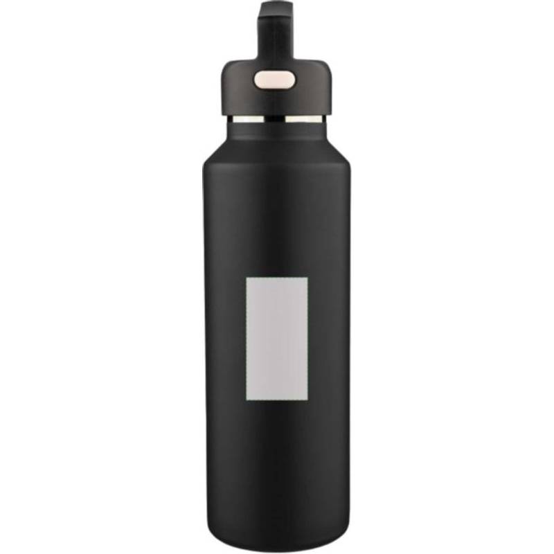 Dvojstenná fľaša z recyklovaného nerezu (600 ml) Mace, čierna Dvojstenná fľaša z recyklovaného nerezu (600 ml) Mace, čierna