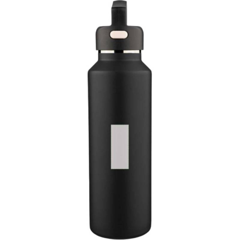 Dvojstenná fľaša z recyklovaného nerezu (600 ml) Mace, čierna Dvojstenná fľaša z recyklovaného nerezu (600 ml) Mace, čierna