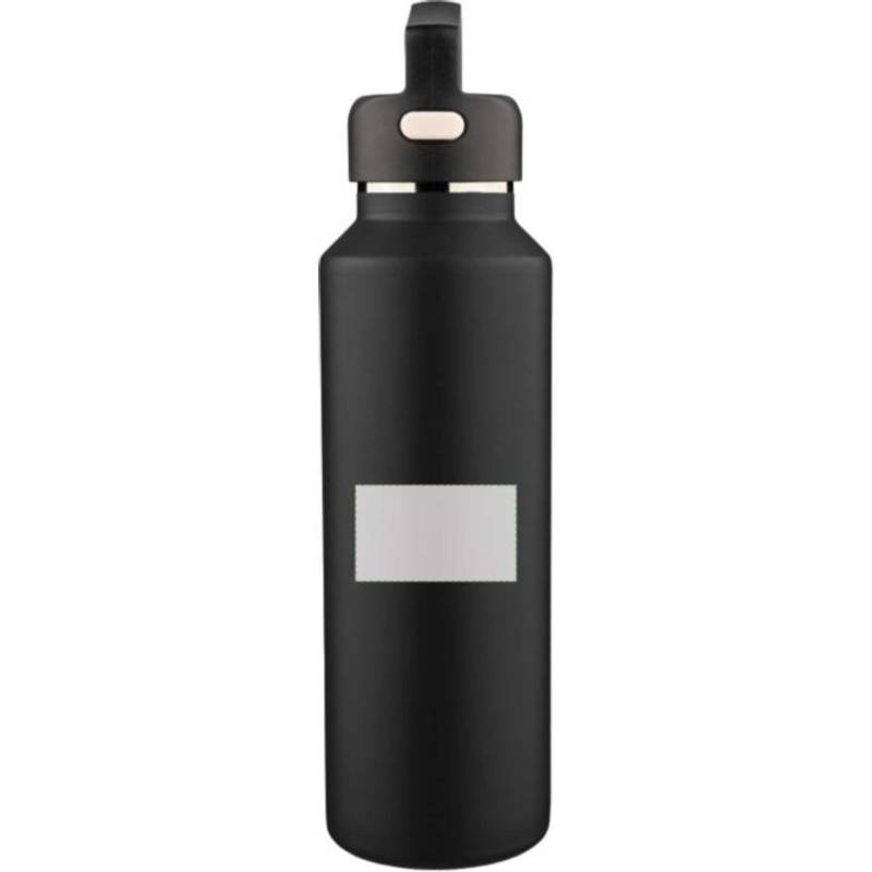 Dvojstenná fľaša z recyklovaného nerezu (600 ml) Mace, čierna Dvojstenná fľaša z recyklovaného nerezu (600 ml) Mace, čierna