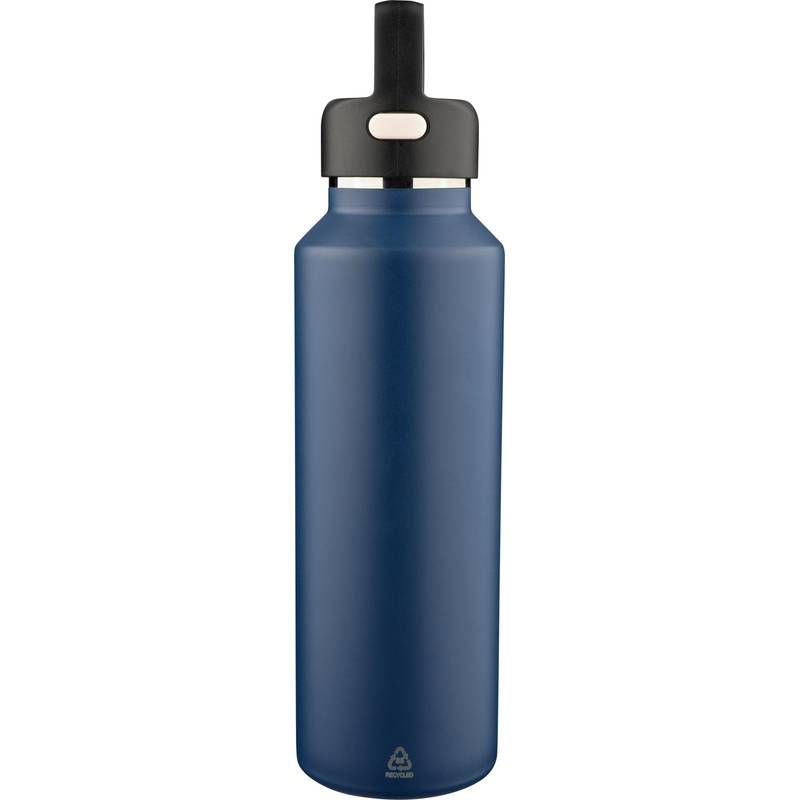 Dvojstenná fľaša z recyklovaného nerezu (600 ml) Mace, čierna Dvojstenná fľaša z recyklovaného nerezu (600 ml) Mace, čierna