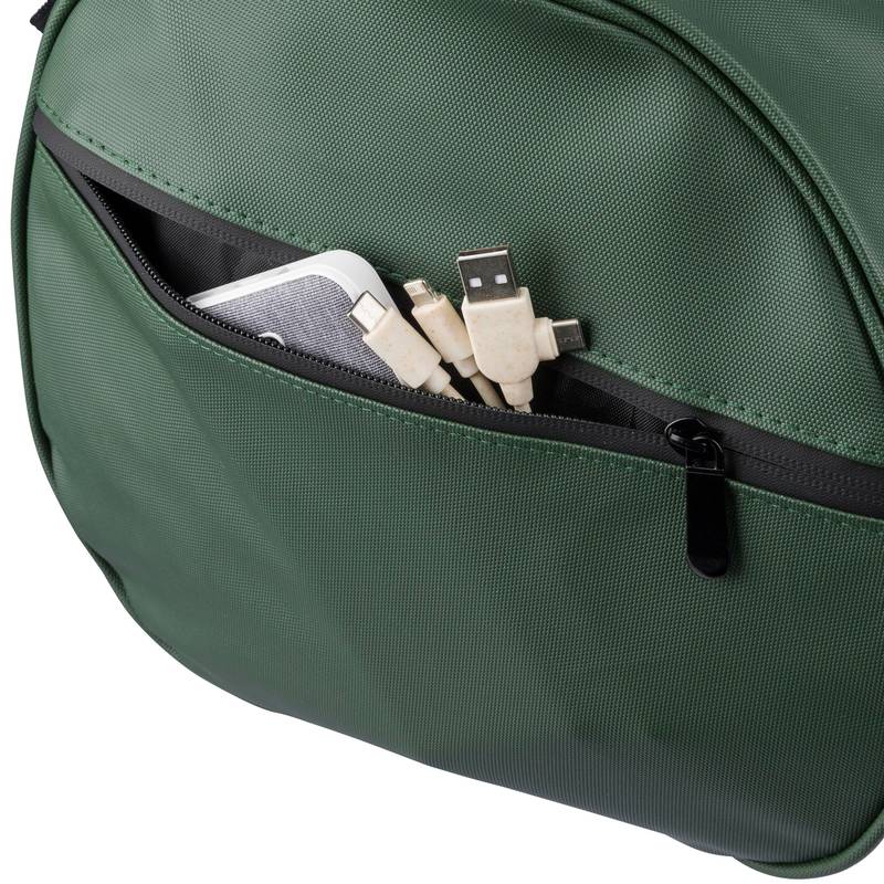 Cestovná taška z rPET Aisha, čierna Cestovná taška z rPET Aisha, čierna