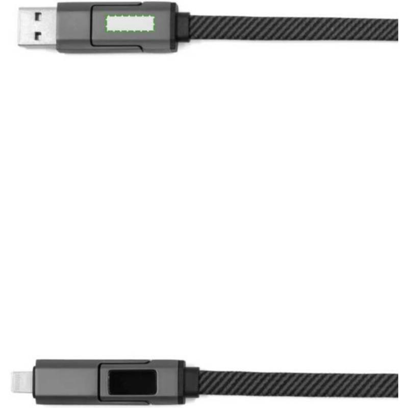 Nabíjací kábel BrandCharger Thor Eco, čierna Gun Metal Nabíjací kábel BrandCharger Thor Eco, čierna Gun Metal