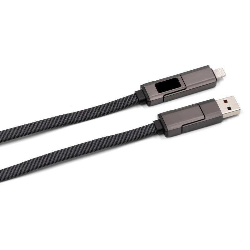 Nabíjací kábel BrandCharger Thor Eco, čierna Gun Metal Nabíjací kábel BrandCharger Thor Eco, čierna Gun Metal