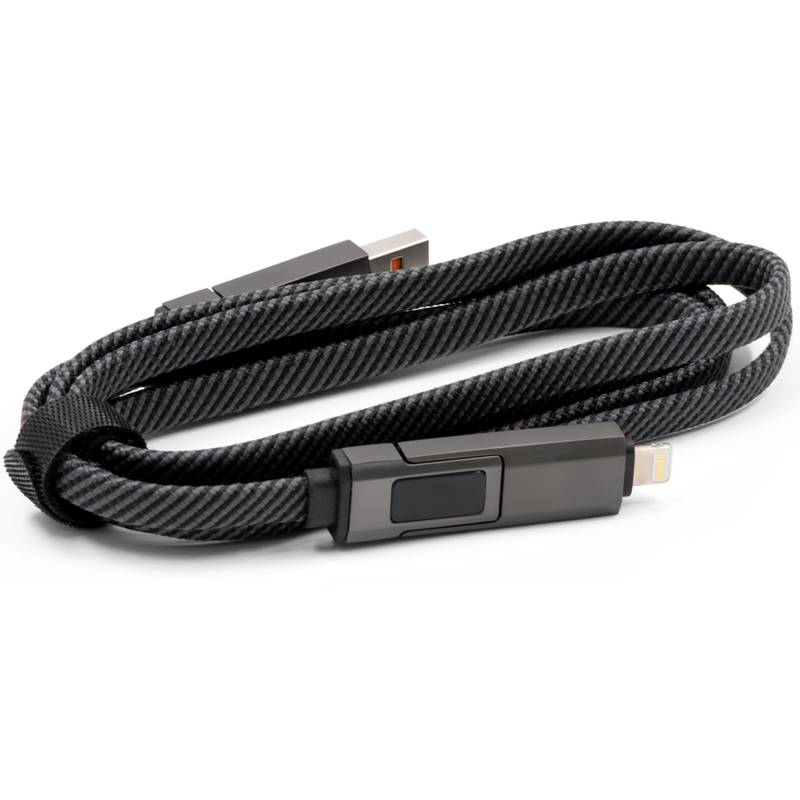 Nabíjací kábel BrandCharger Thor Eco, čierna Gun Metal Nabíjací kábel BrandCharger Thor Eco, čierna Gun Metal