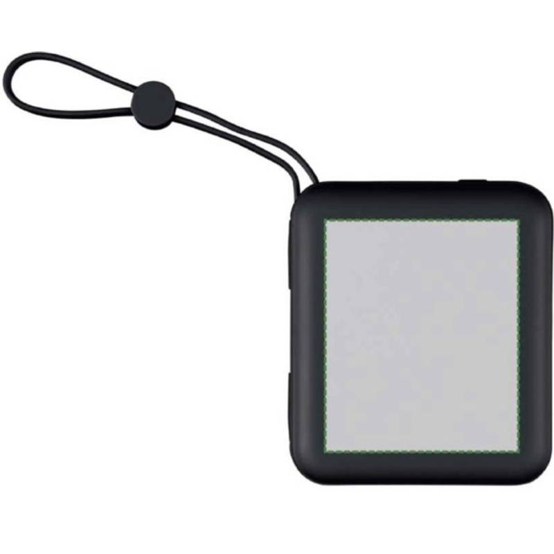 Powerbanka Jona z rABS plastu, čierna Powerbanka Jona z rABS plastu, čierna