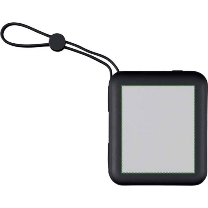 Powerbanka Jona z rABS plastu, čierna Powerbanka Jona z rABS plastu, čierna