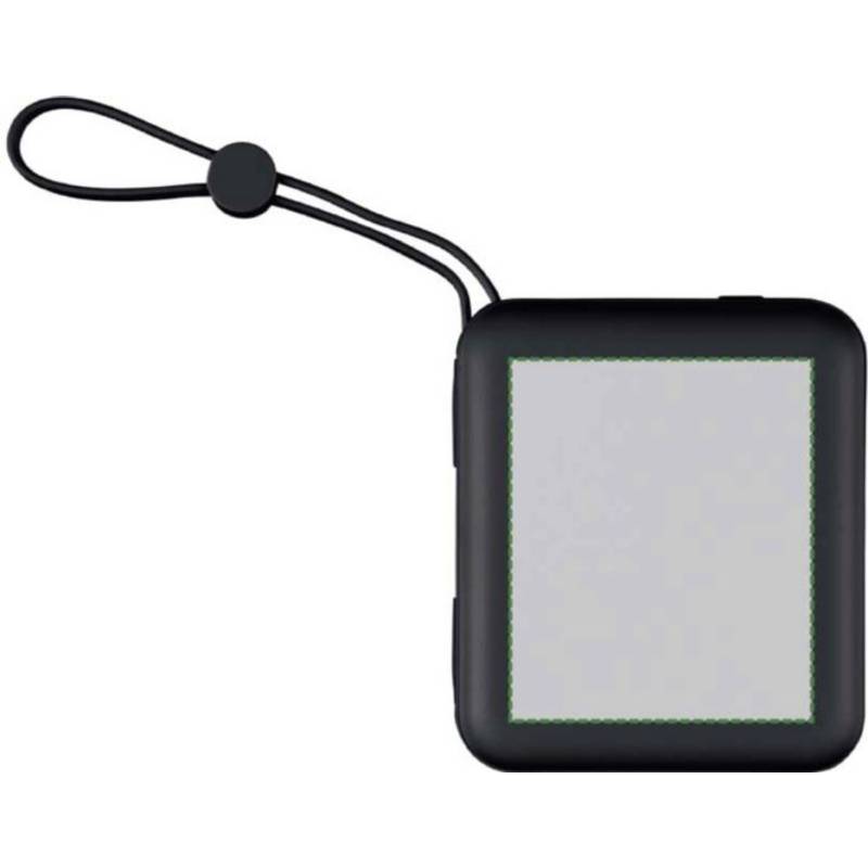 Powerbanka Jona z rABS plastu, čierna Powerbanka Jona z rABS plastu, čierna