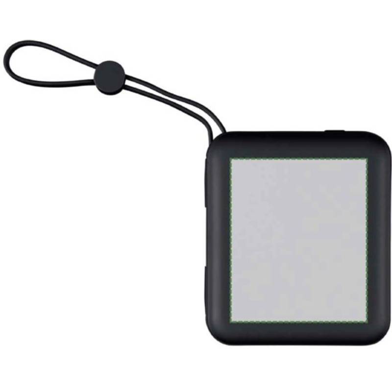 Powerbanka Jona z rABS plastu, čierna Powerbanka Jona z rABS plastu, čierna