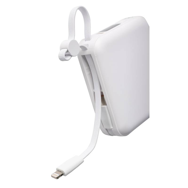 Powerbanka Jona z rABS plastu, čierna Powerbanka Jona z rABS plastu, čierna