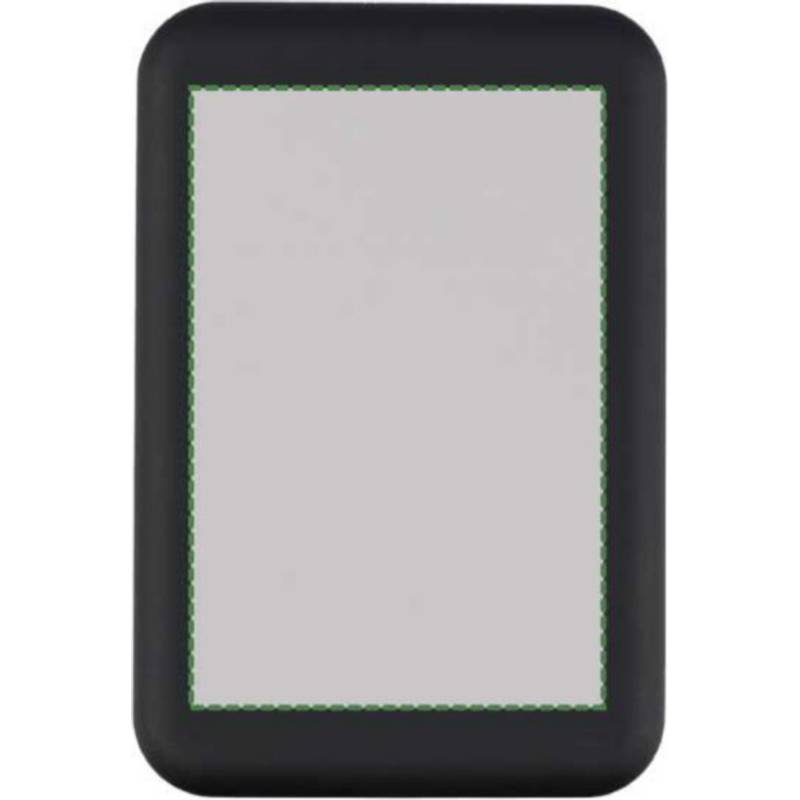 Bezdrôtová nabíjačka a powerbanka Miren, čierna Bezdrôtová nabíjačka a powerbanka Miren, čierna