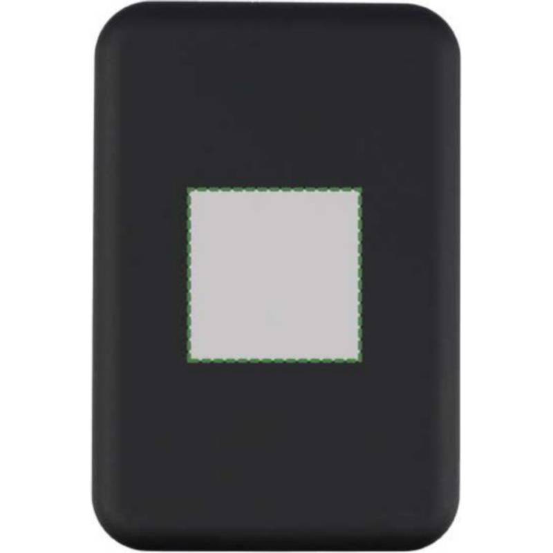 Bezdrôtová nabíjačka a powerbanka Miren, čierna Bezdrôtová nabíjačka a powerbanka Miren, čierna