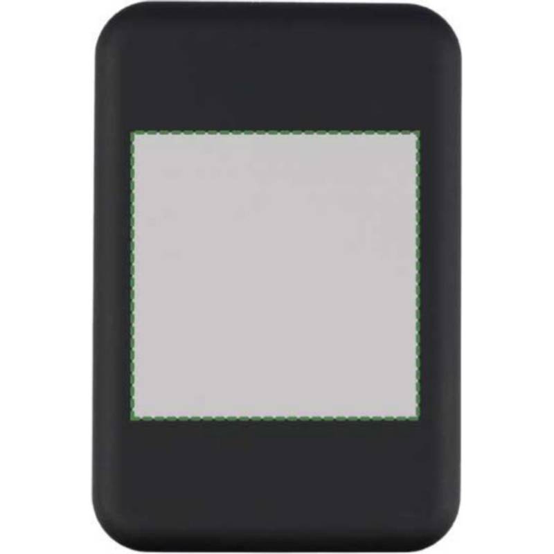 Bezdrôtová nabíjačka a powerbanka Miren, čierna Bezdrôtová nabíjačka a powerbanka Miren, čierna