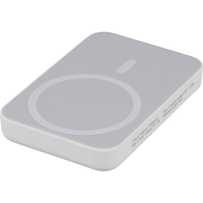 Bezdrôtová nabíjačka a powerbanka Miren, čierna Bezdrôtová nabíjačka a powerbanka Miren, čierna