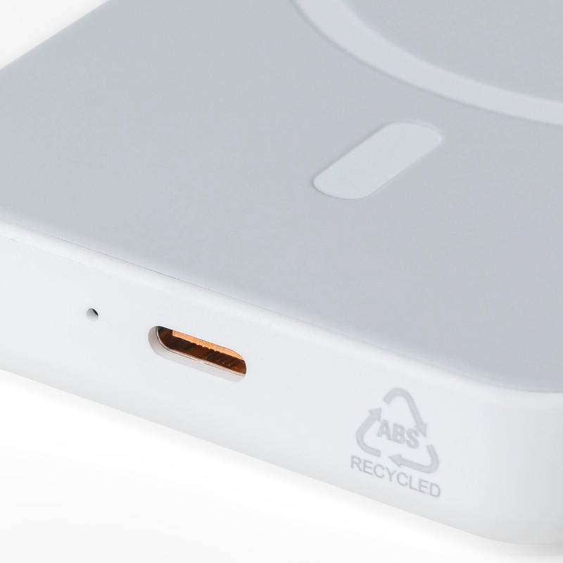 Bezdrôtová nabíjačka a powerbanka Miren, čierna Bezdrôtová nabíjačka a powerbanka Miren, čierna