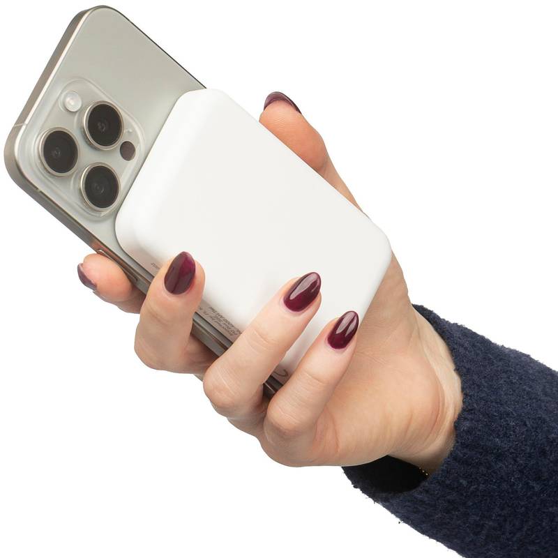 Bezdrôtová nabíjačka a powerbanka Miren, čierna Bezdrôtová nabíjačka a powerbanka Miren, čierna