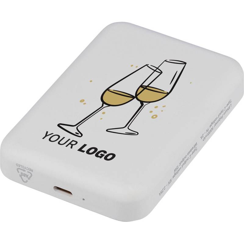 Bezdrôtová nabíjačka a powerbanka Miren, čierna Bezdrôtová nabíjačka a powerbanka Miren, čierna