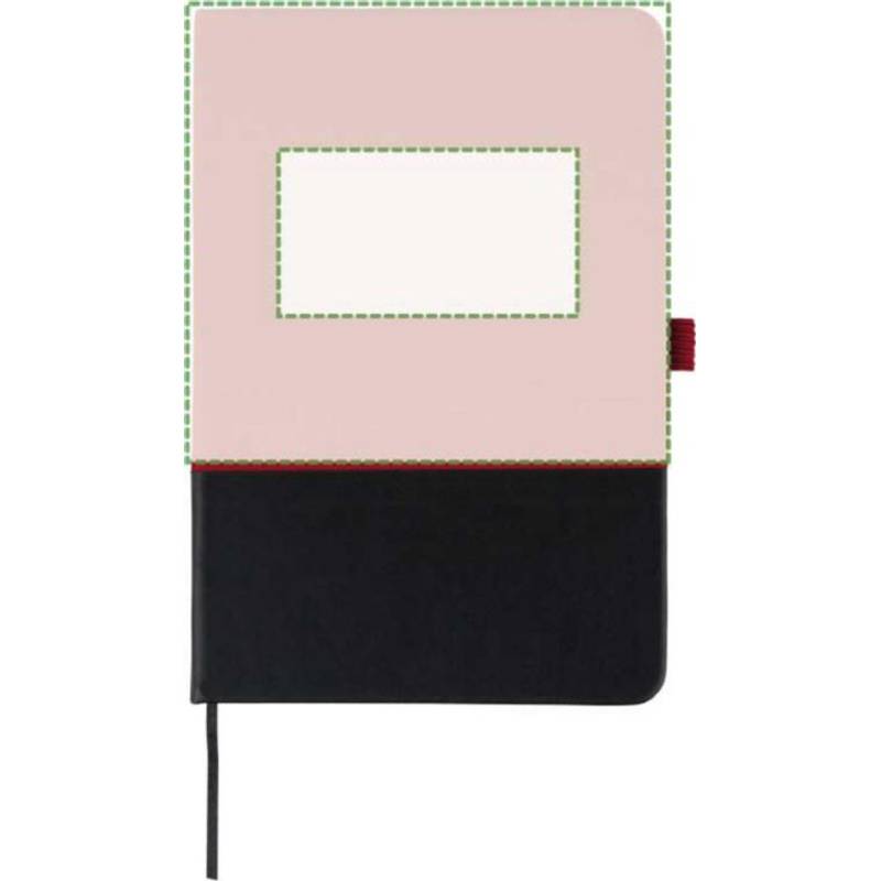 rPET polyesterový zápisník A5 Yuna, červená rPET polyesterový zápisník A5 Yuna, červená