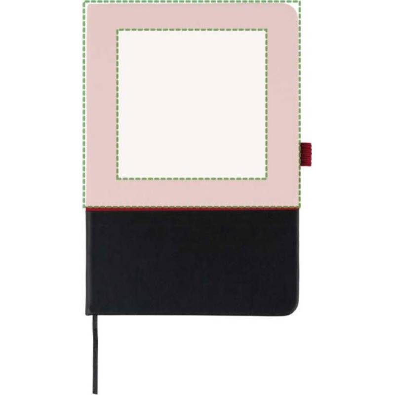 rPET polyesterový zápisník A5 Yuna, červená rPET polyesterový zápisník A5 Yuna, červená