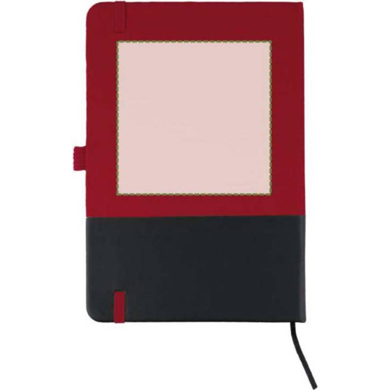 rPET polyesterový zápisník A5 Yuna, červená rPET polyesterový zápisník A5 Yuna, červená