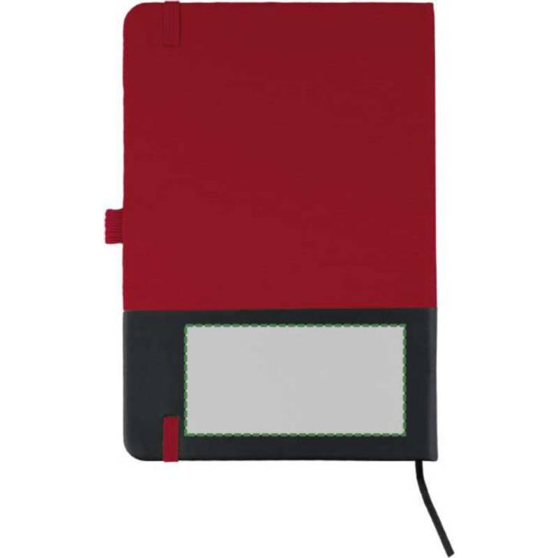 rPET polyesterový zápisník A5 Yuna, červená rPET polyesterový zápisník A5 Yuna, červená