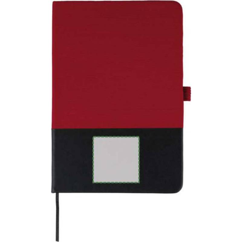 rPET polyesterový zápisník A5 Yuna, červená rPET polyesterový zápisník A5 Yuna, červená