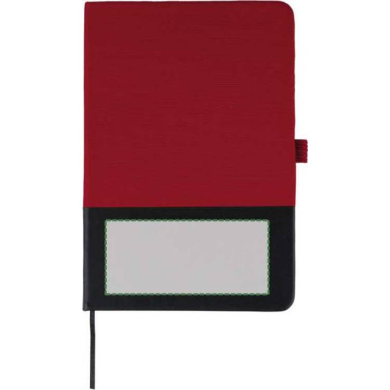 rPET polyesterový zápisník A5 Yuna, červená rPET polyesterový zápisník A5 Yuna, červená