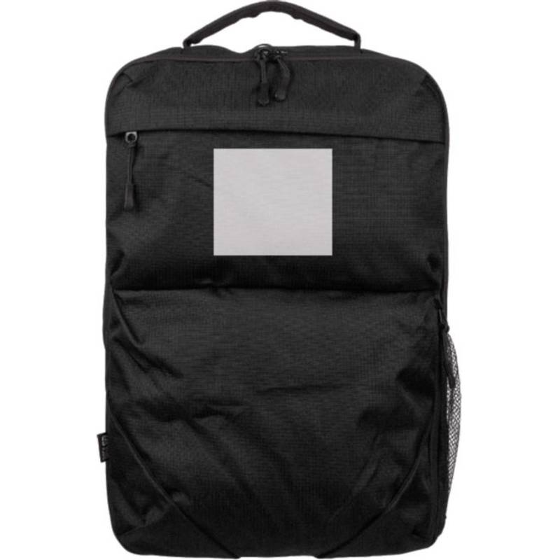 Batoh Tova z polyesteru rPET (300D) Ocean Bound, čierna Batoh Tova z polyesteru rPET (300D) Ocean Bound, čierna