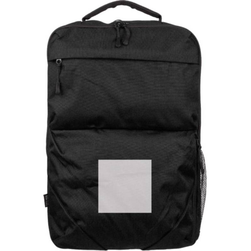 Batoh Tova z polyesteru rPET (300D) Ocean Bound, čierna Batoh Tova z polyesteru rPET (300D) Ocean Bound, čierna